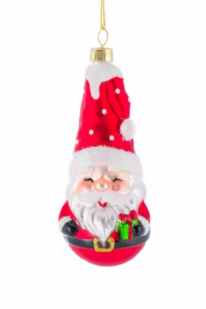 Red Mini Santa Ornament