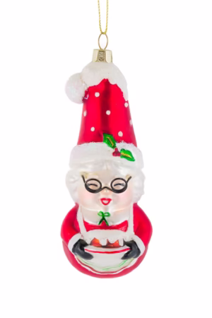 Red Mini Mrs. Claus Ornament
