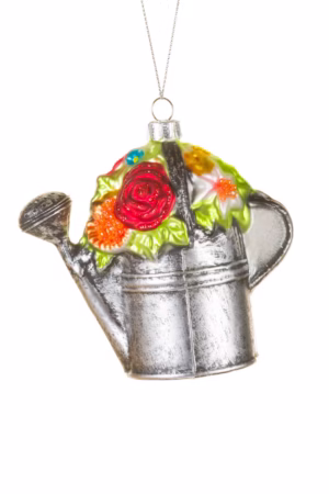 Silver Watering Can Ornament