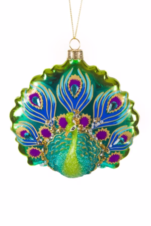 Green Peacock Ornament