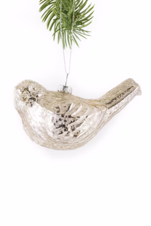 Silver Bird Ornament