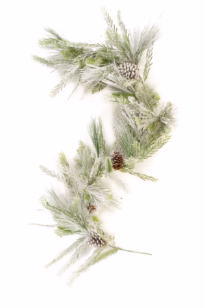 Hangable White Mixed Foliage Garland