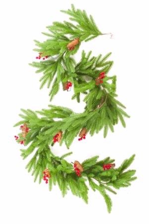 Hangable Green Balsam Fir Garland