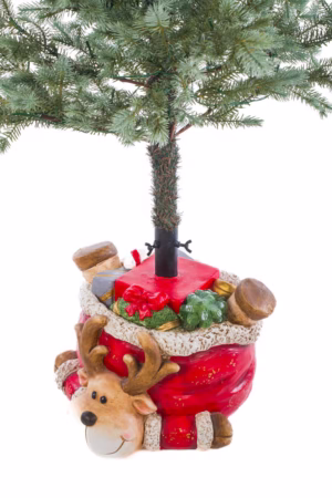 Red Toon Reindeer Christmas Tree Stand