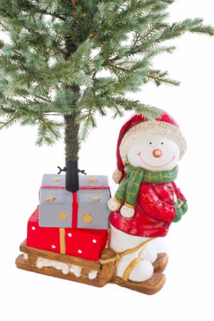 Red Snowman Christmas Tree Stand