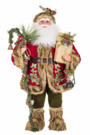 Red Old World Santa Claus