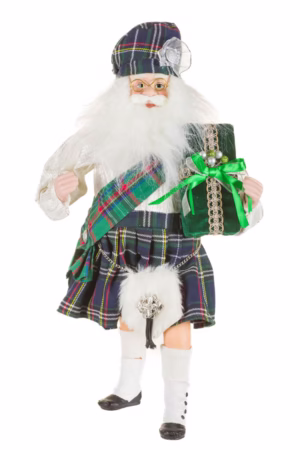 Green Scottish Santa
