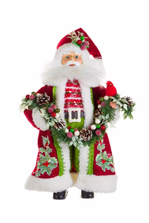 Red Old World Santa Claus