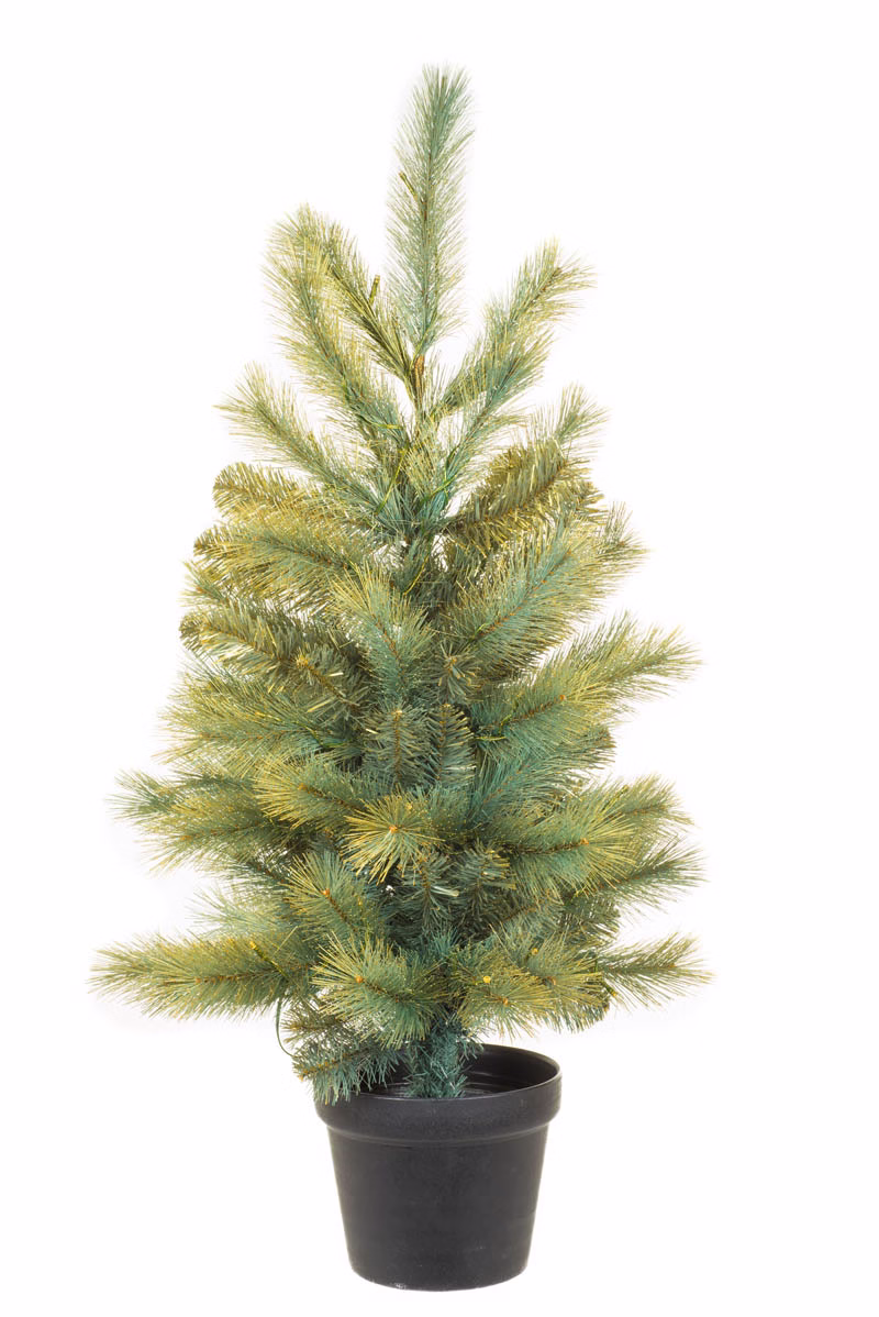 Gold Pine LED Christmas Tree