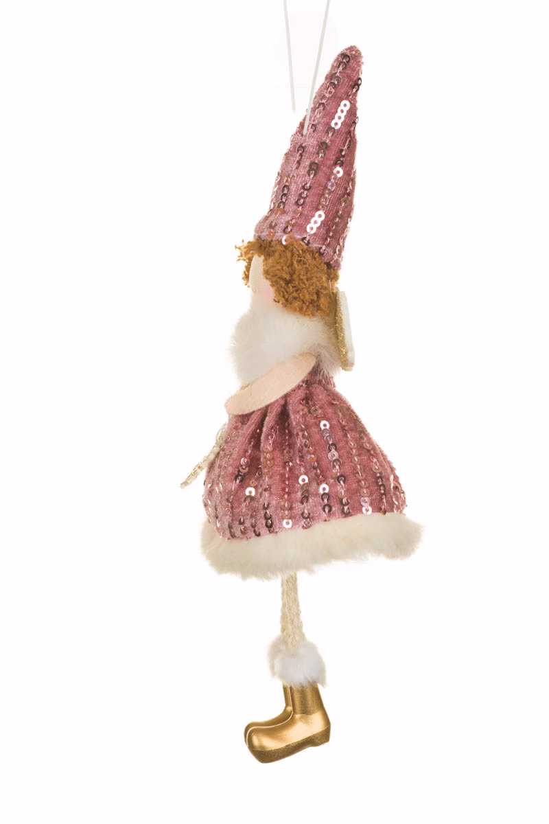 Hanging Pink Fairy Girl Doll - Image 2