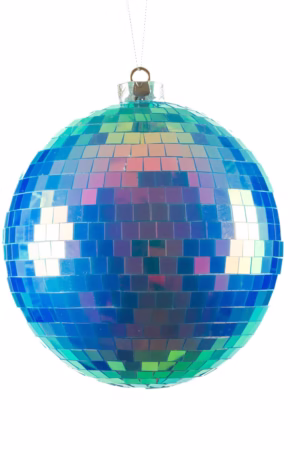 Blue Disco Bulb Ornament