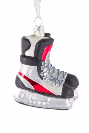 Silver Hockey Skates Ornament