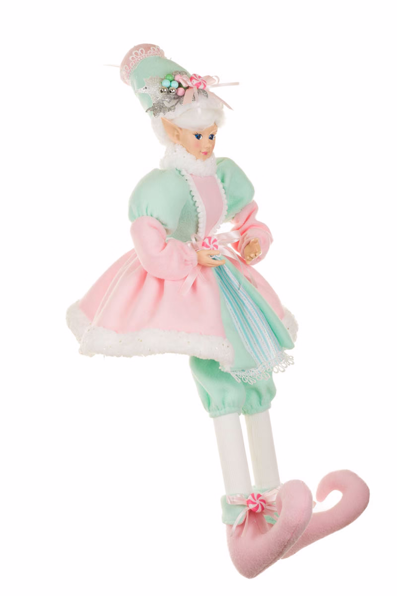 Sitting Pastel Pink Elf - Image 2