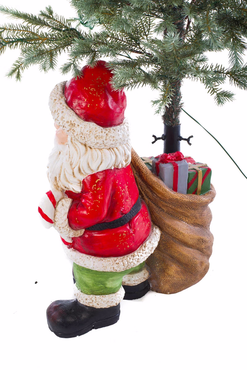 Red Traditional Santa Christmas Tree Stand - Image 2