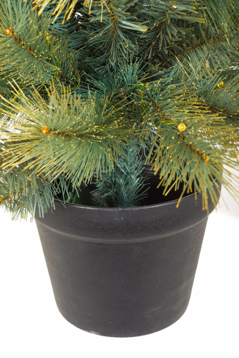 Gold Pine LED Christmas Tree - Image 4